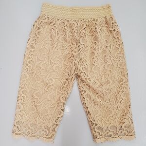 Today's Designer | Embroidered Nude Capris